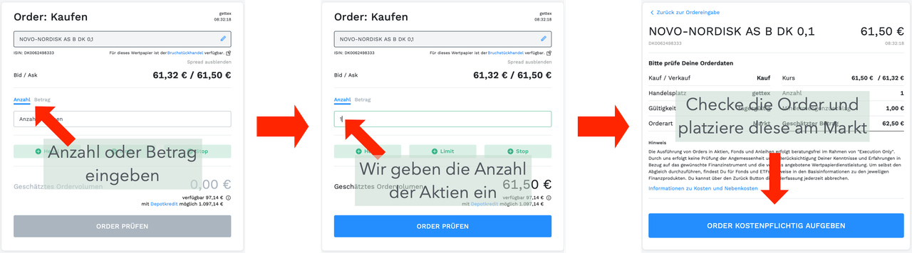 Kauforder bei Finanzen.net ZERO