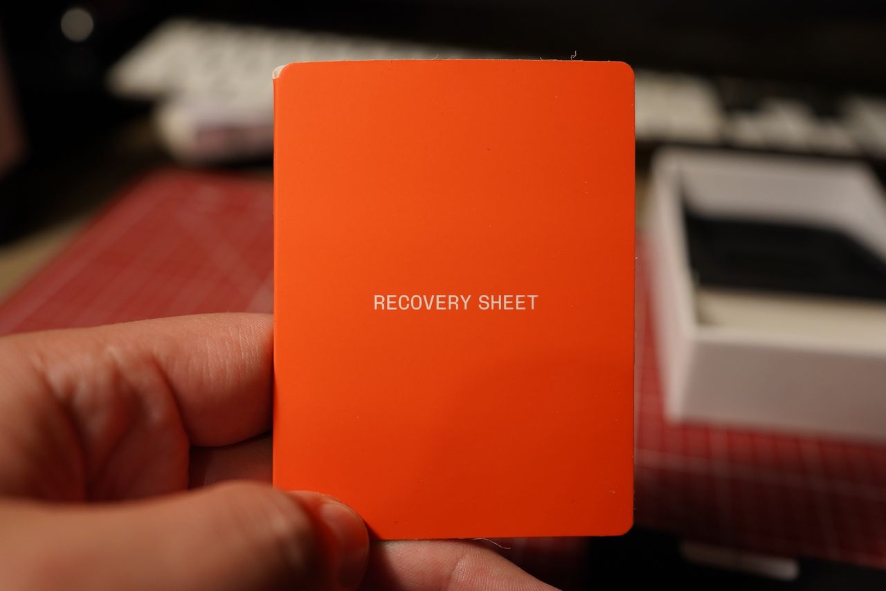 Moderne Recovery Seed Phrase beim Ledger Flex