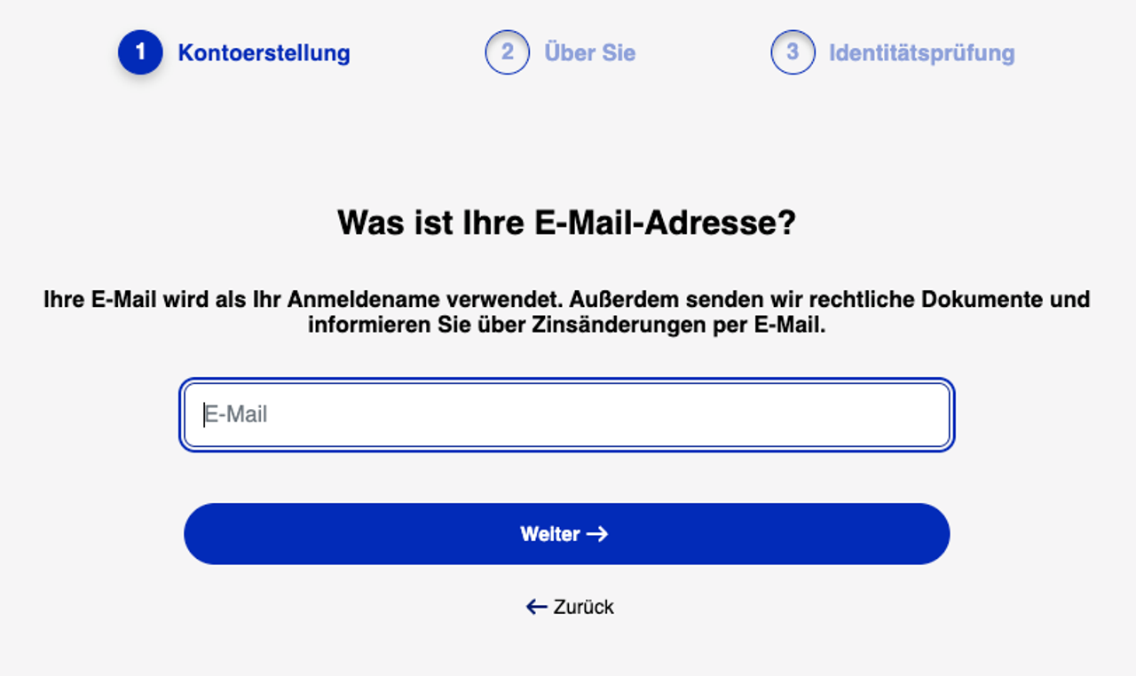 Account bei Ferratum anlegen