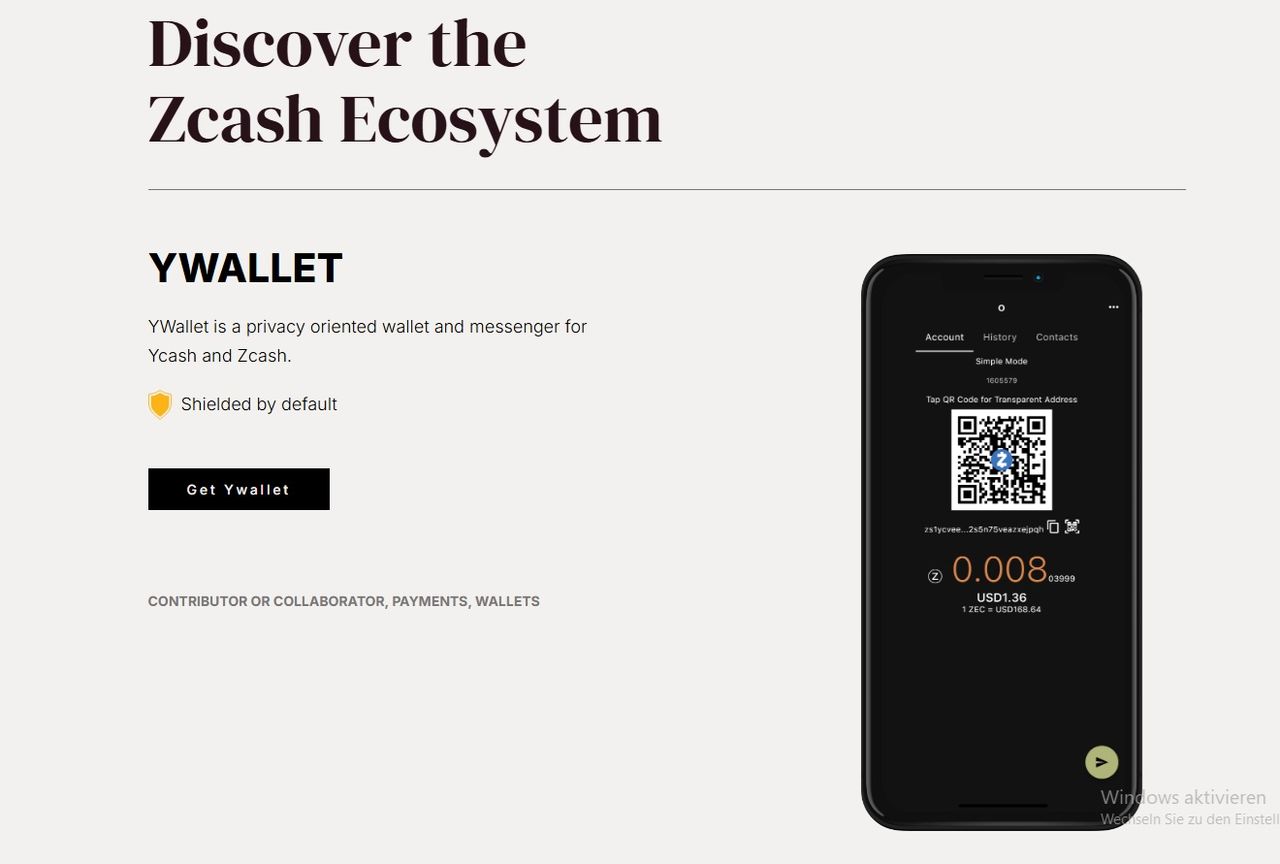 YWallet zCash