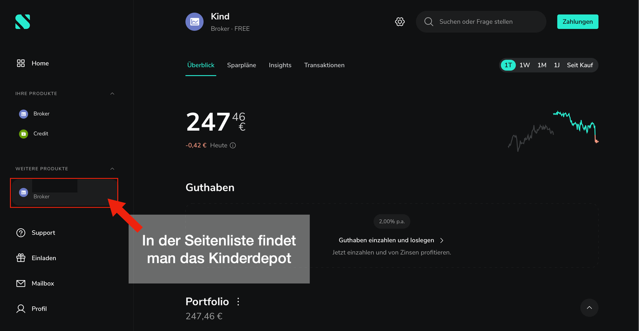 Integration des Kinderdepots bei Scalable
