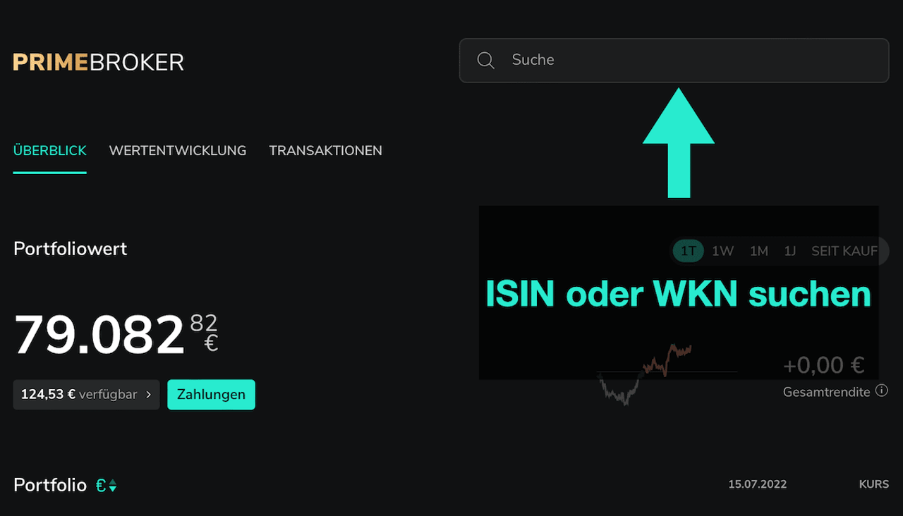 WKN bei Scalable Capital suchen