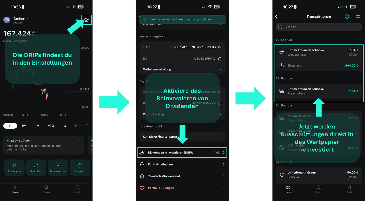 DRIP in der Scalable Smartphone App einrichten