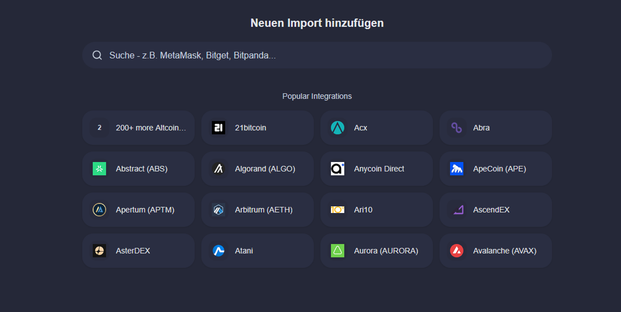 CoinTracking Imports CoinTracking zeigt dir alle deine Reports