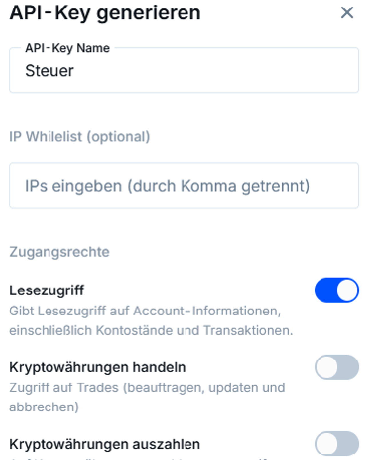 Finale Schritte, um API zu erstellen