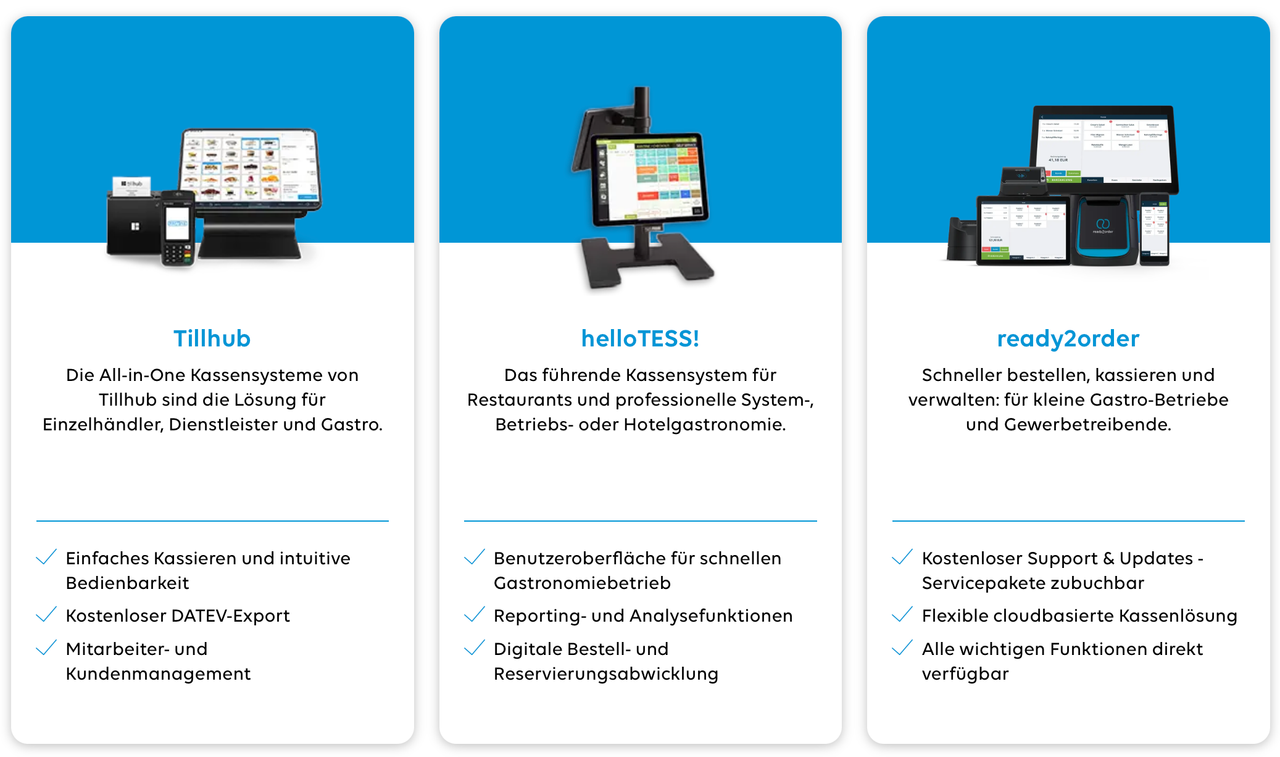 Unterstützte Kassensysteme bei PAYONE