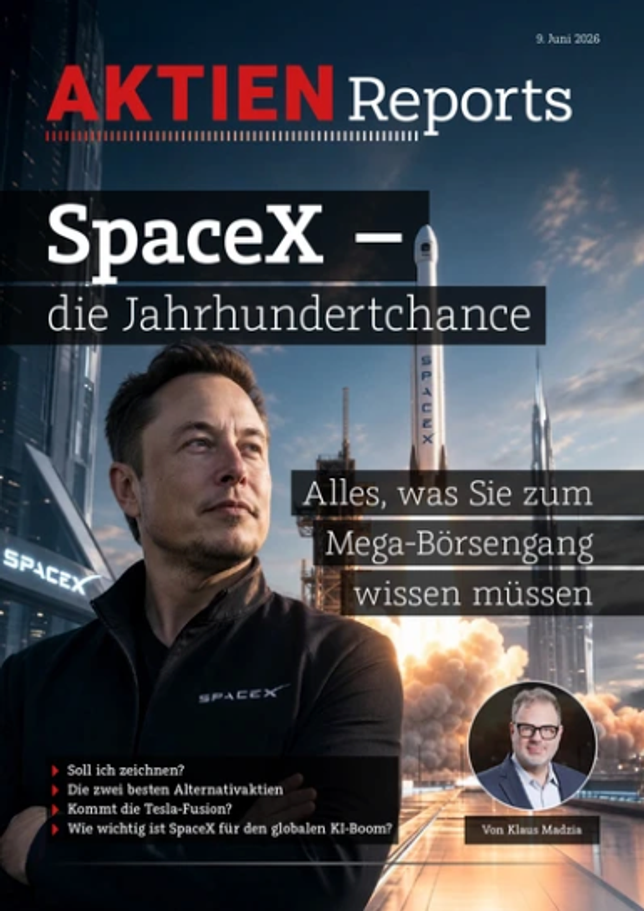 SpaceX Aktienreport Cover