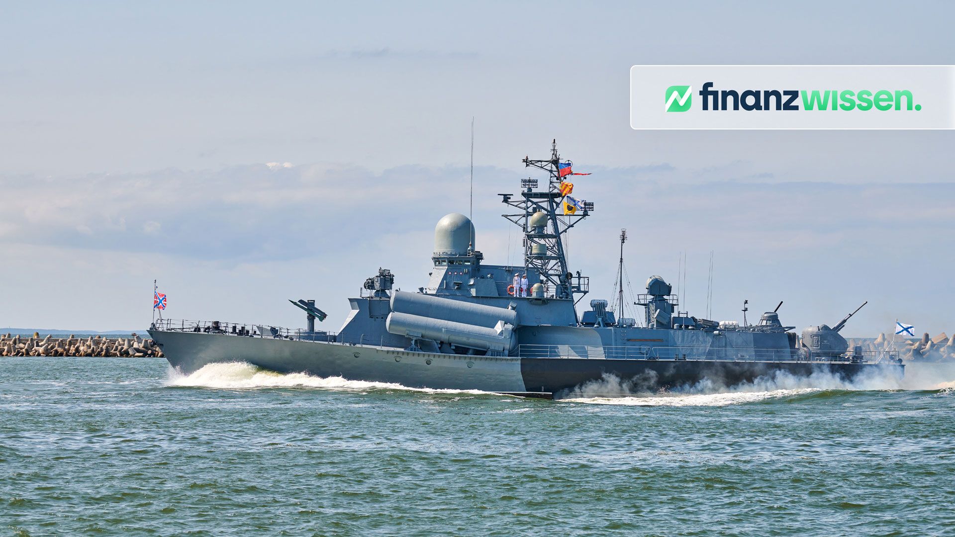 Rüstungsaktien: Navy Schiff im Hafen