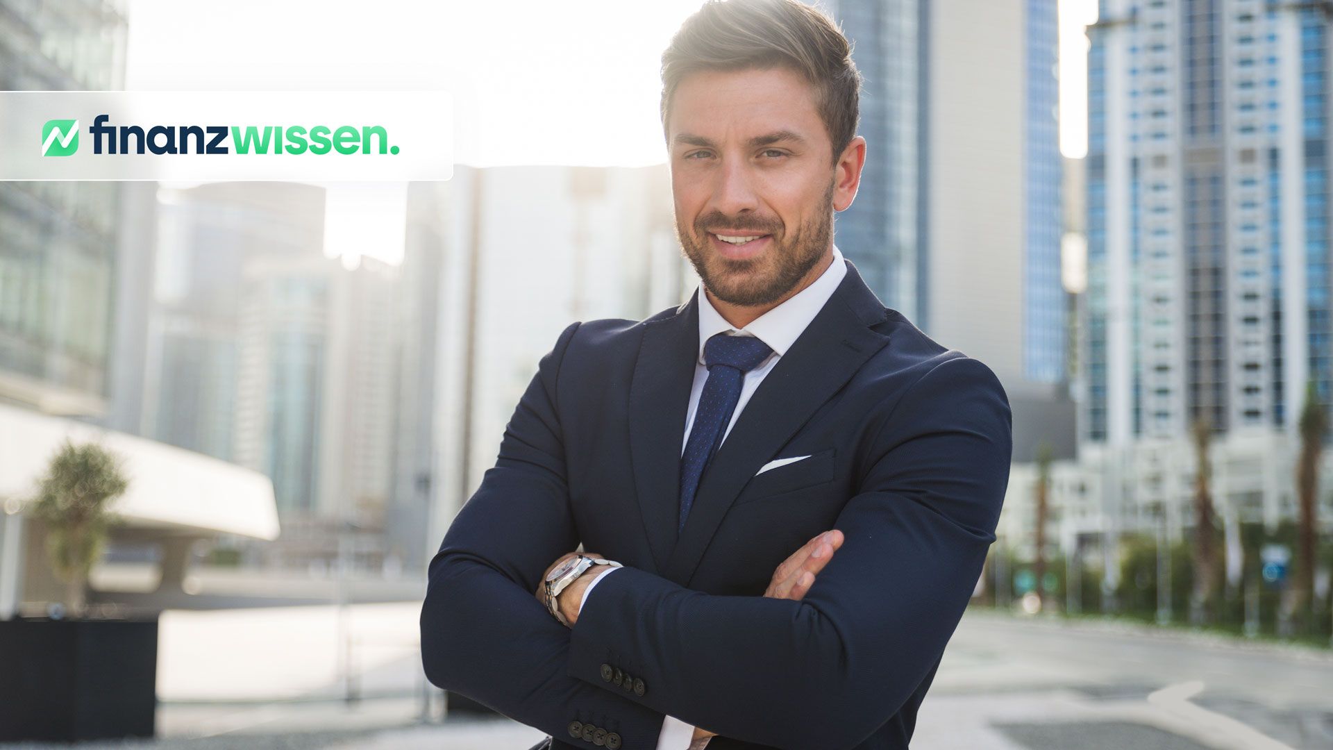 Geschäftsmann interessiert sich für Sachdividenden