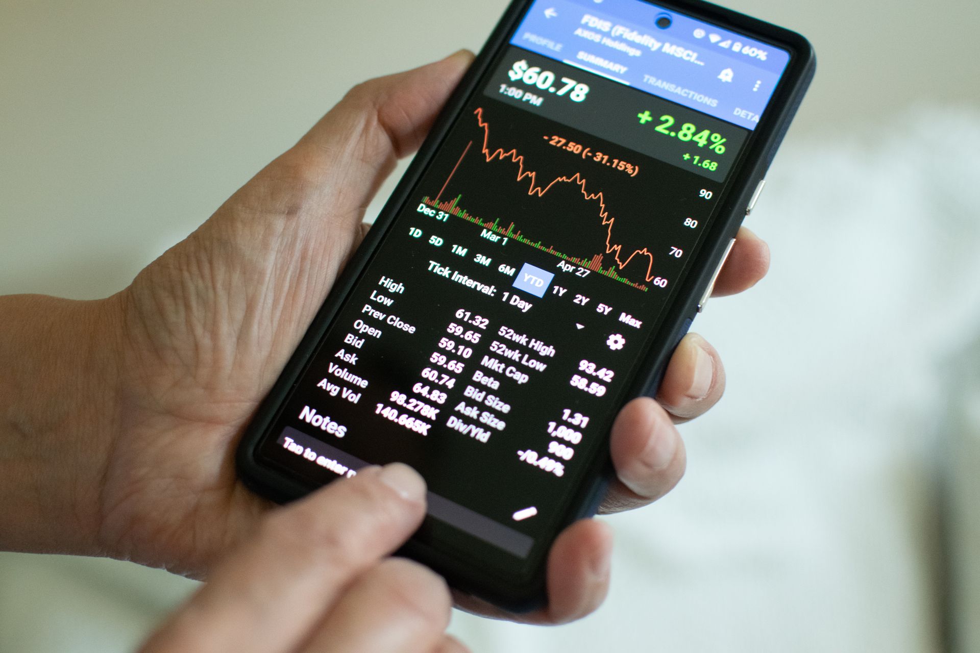 ETF auf dem Handy kaufen