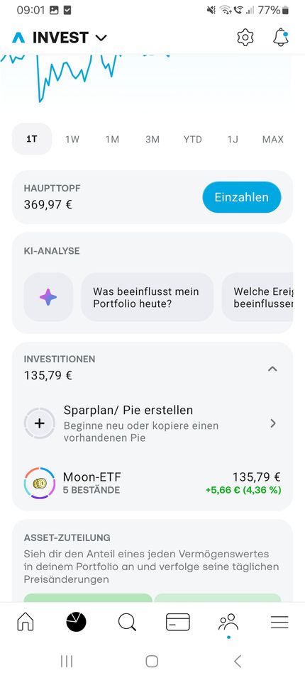 So erstellst du einen Pie (Sparplan) bei Trading 212