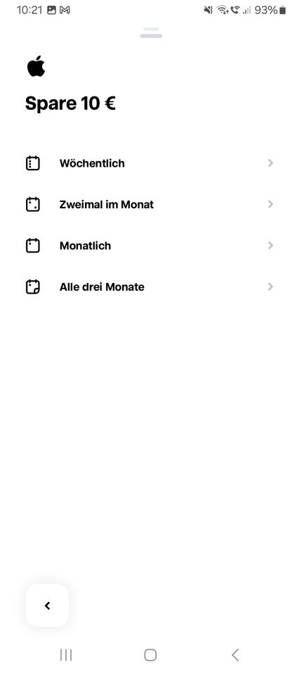 Hinterlege das Sparintervall in der Trade Republic App