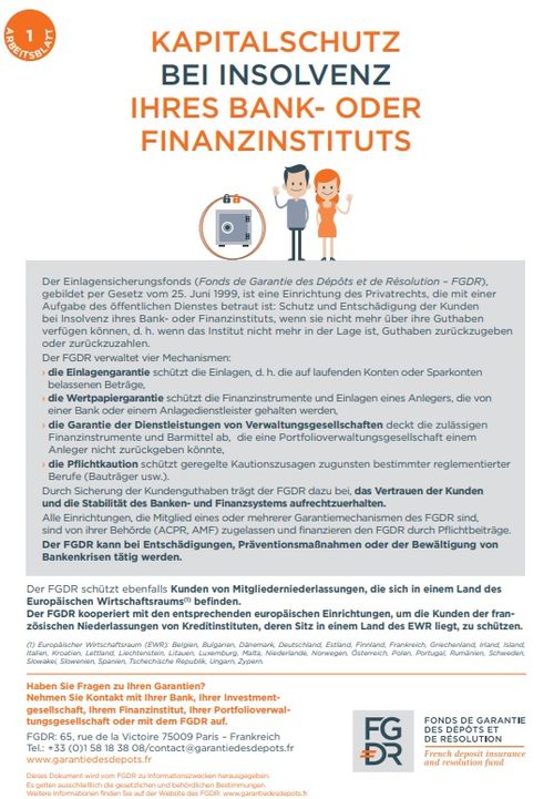 Einlagensicherung Bfor