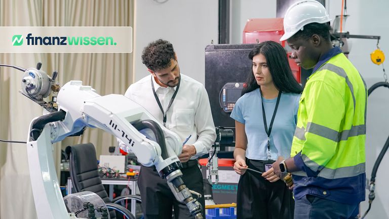 Team entwickelt Industrieroboter