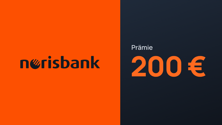 norisbank: 200 € Prämie fürs Girokonto plus 2,5 % aufs Tagesgeld