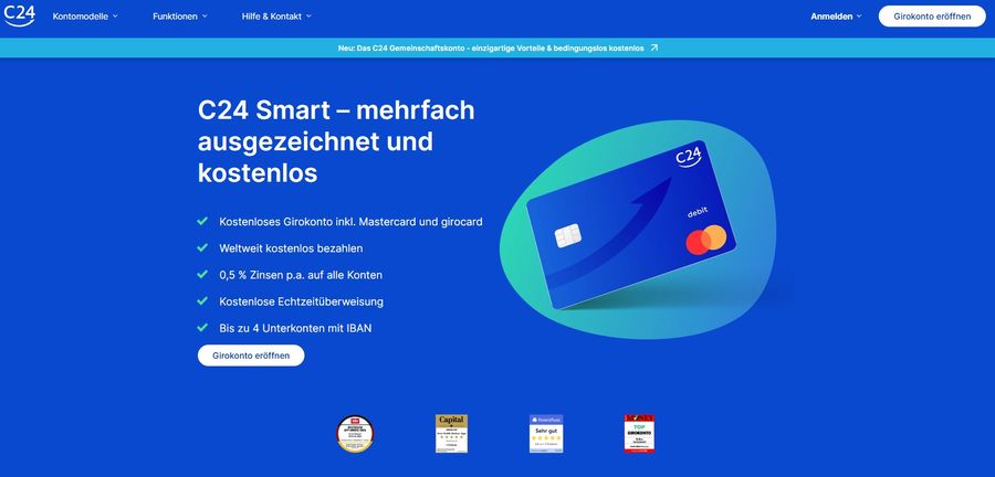 Das kostenlose Girokonto C24 Smart